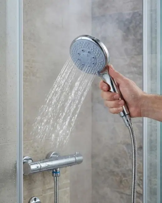 Spiral Hortumlu 4 Kademeli El Duşu Seti Duvar Askılı Banyo Duş Başlığı