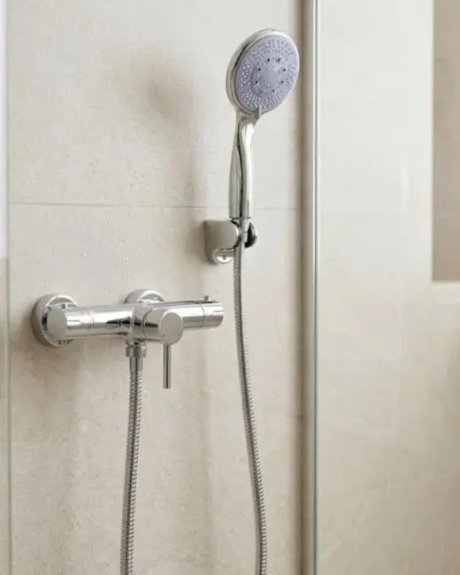 Mavi 4 Fonksiyonlu El Duşu Başlığı Seti Spiral Hortum ve Duş Askısı