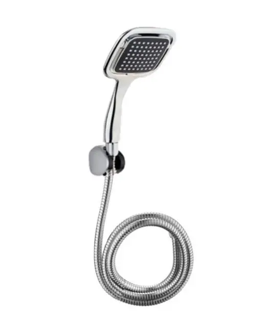 Çok Fonksiyonlu Siyah El Duşu Seti Spiral Hortum ve Duş Askısı Banyo Duş Başlığı