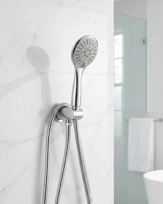 Duş Başlığı Seti Spiral Hortum Hareketli El Duşu Tutacağı Kirece Dayanıklı Tasarım