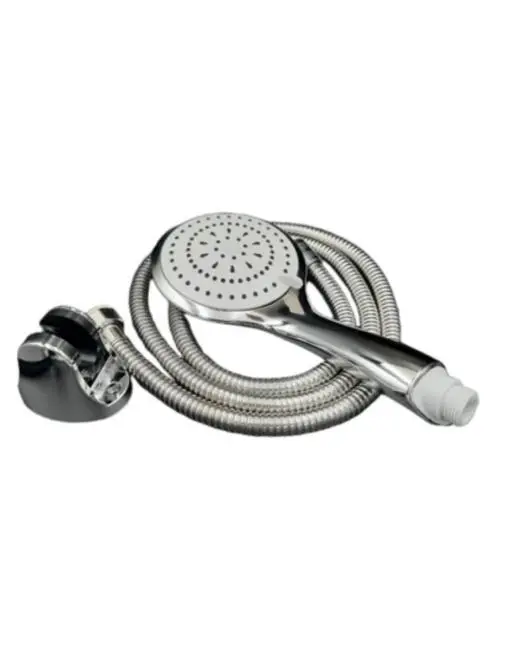 Çok Fonksiyonlu El Duşu Seti Kireç Önleyici Duş Başlığı Spiral Hortum Mafsallı Askı