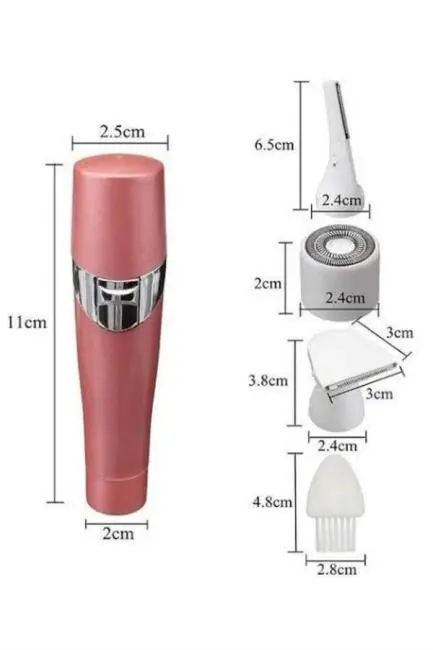 Yüz Kaş ve Tüm Vücut Epilasyon Aleti3 Başlıklı Epilatör Tüm Cilt Tiplerine Uygun