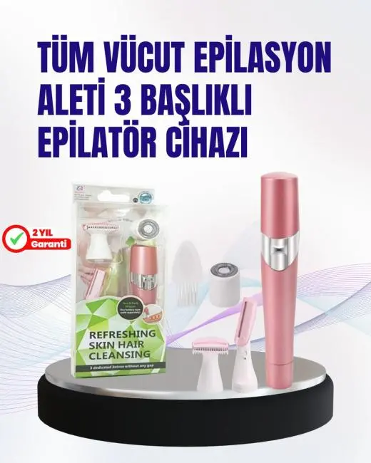 Ev Tipi Profesyonel Epilasyon Cihazı – Pembe