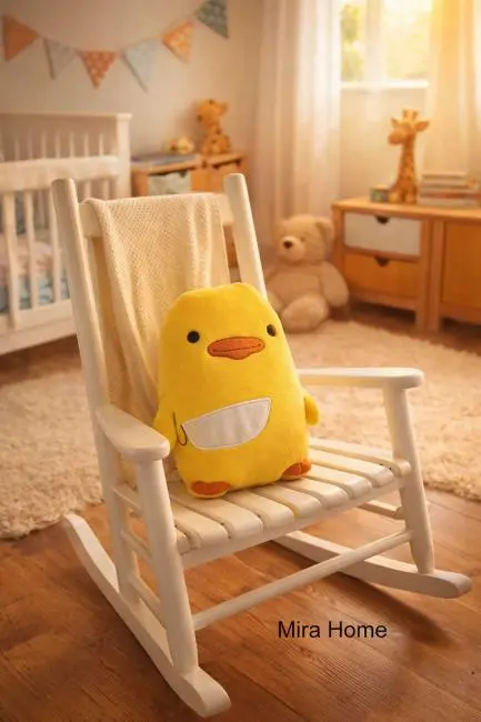 Civciv Figürlü Dekoratif Çocuk Odası Yastığı  25x30 cm