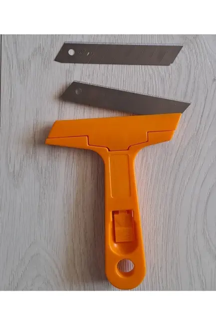 Eltos Çok Fonksiyonlu Profesyonel Cam Kazıma Bıçağı 2 Adet Yedek Bıçak Hediyeli