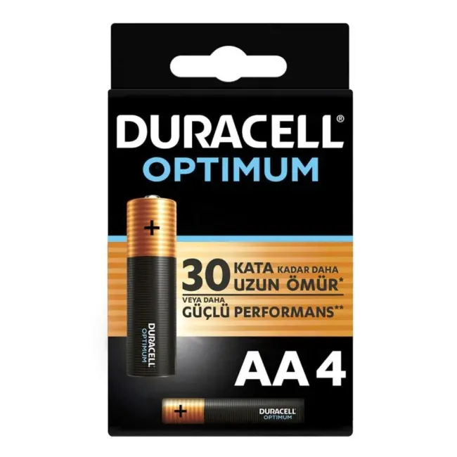 Duracell Optimum Alkalin Aa Kalem Pil 4'lü Paket