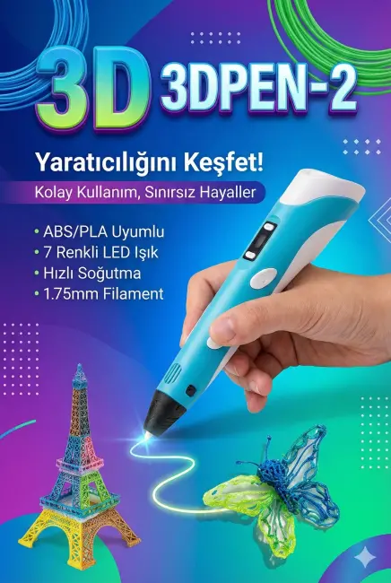 Üç Boyutlu Yazıcı 3d Kalem Pen Printer