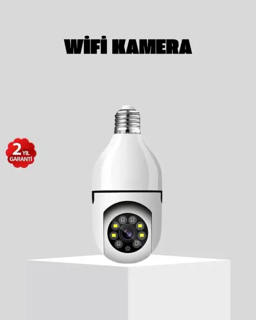 Akıllı Duy Kamera 360 Derece Dönebilir ve PTZ Teknolojili