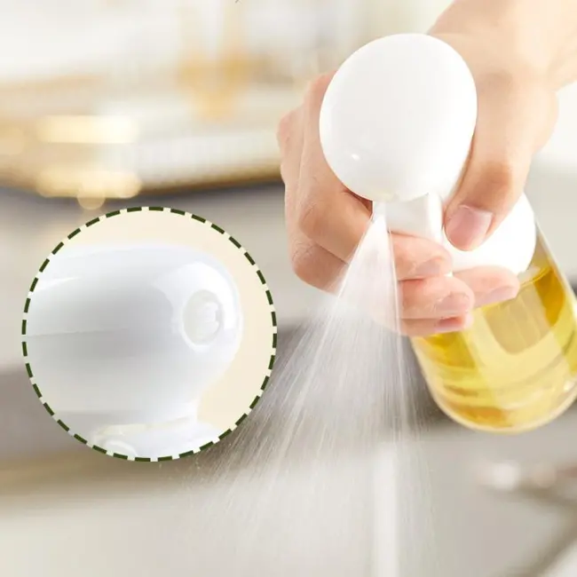 210 Ml Tetikli Sprey Cam Yağ Limon Sos Spreyi Yağ Şişesi Airfryer- Tava  Yağdanlık