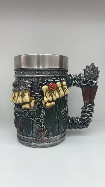 Büyük Boy Game Over Çelik Kupa Kod 8263