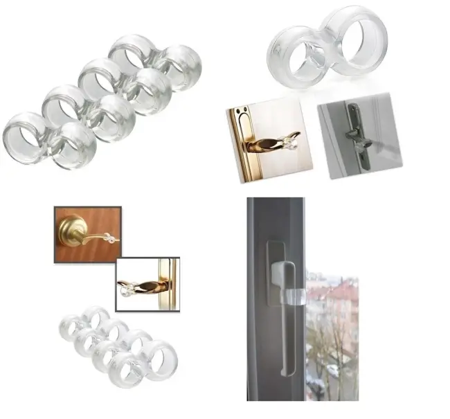 Silikon Kapı &amp; Pencere Vurma Önleyici Stoper Kapı Tamponu 4 Adet