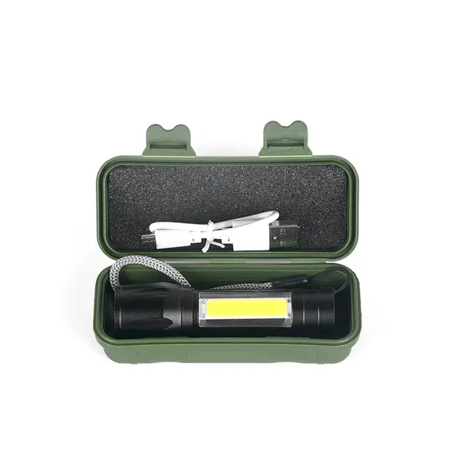 Mini Çok Güçlü Şarjli El Feneri Xpe-cob Led Wt-030