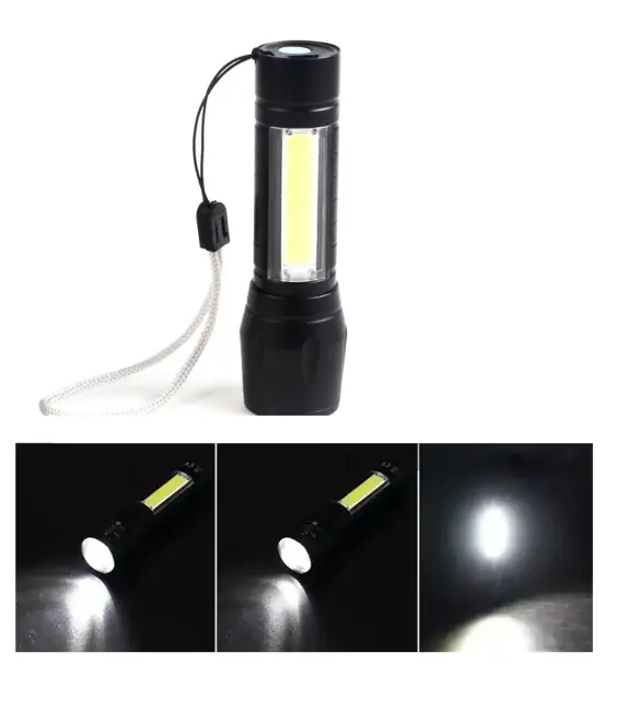 Mini Çok Güçlü Şarjli El Feneri Xpe-cob Led Wt-030