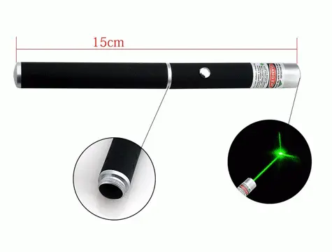 Yeşil Lazer Pointer 500 Mw 15 Km Etkili (tek Başlık 5 Model)