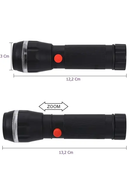 Peakstar Ps-7083 Plastik Zoomlu Pilli El Feneri