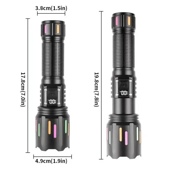 Peakstar Ps-9954 30w Zoomlu Led Powerbank Özellikli Şarjlı Profesyonel El Feneri