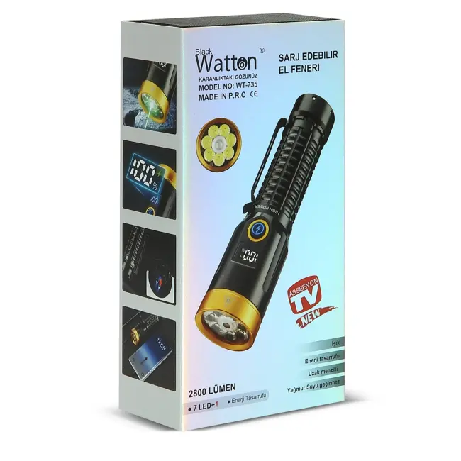 2800 Lümen Özel Seri Yeşil Lazer Özellikli Mıknatıslı Wt-735