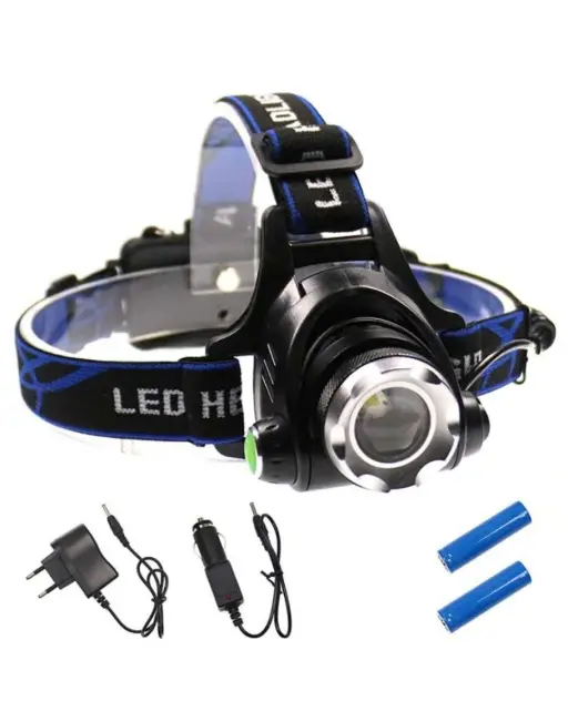 Ps-xQ-19 T6 Orjinal 800 Lümen Profesyonel T6 Şarjlı Zoomlu Kafa Lambası