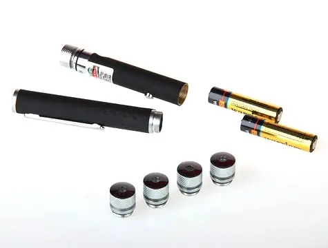 Yeşil Lazer Pointer 100 Mw 15 Km Etkili (5 Başlıklı)