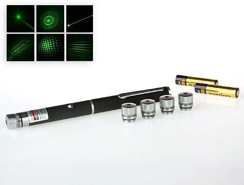 Yeşil Lazer Pointer 50 Mw 15 Km Etkili (5 Başlıklı)