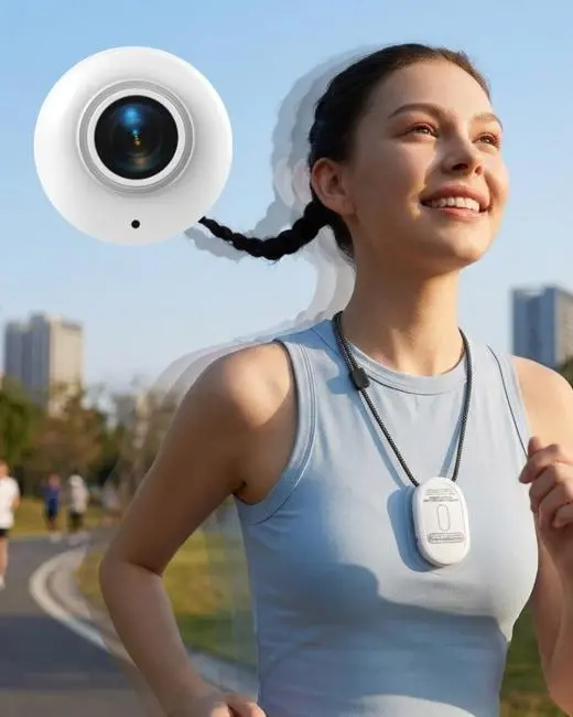 Manyetik Sabitlemeli 1080P Spor Kamera Geniş Açı Lens ve Mobil Bağlantı Özellikli