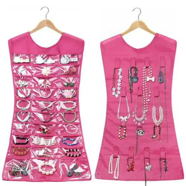Elbise Şeklinde Takı Organizeri - Pembe