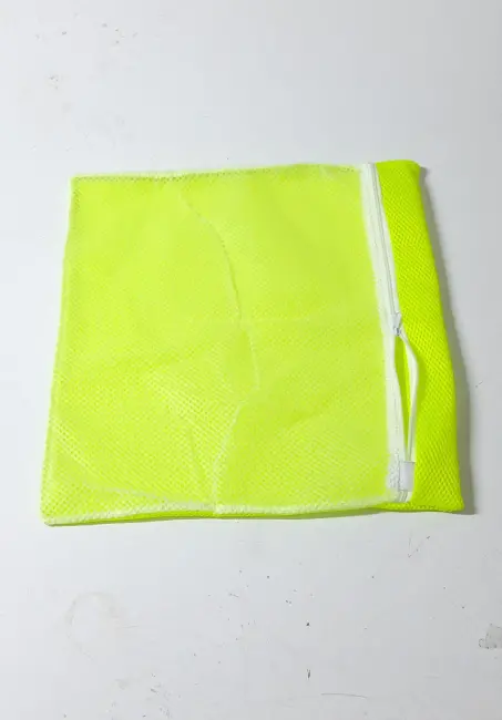 Sarı- Fermuarlı - Hassas Çamaşır Terlik  Ayakkabı Yıkama Filesi Büyük Boy