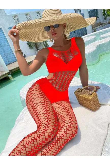 Kadın Seksi Fantazi File Çorabı Utra Esnek Büyük Beden Uygun