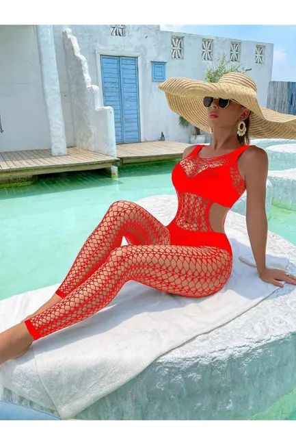 Kadın Seksi Fantazi File Çorabı Utra Esnek Büyük Beden Uygun