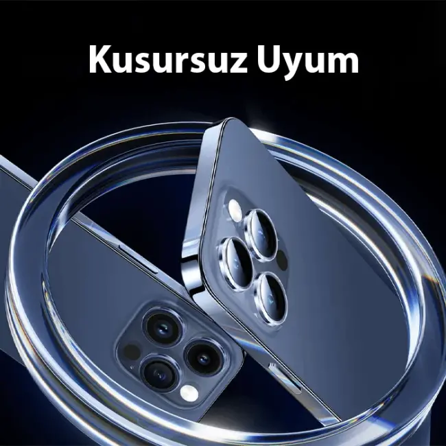 Baseus iPhone 15 Pro/15 Pro Max için Corning Serisi HD Cam Kamera Koruyucu-(5775)