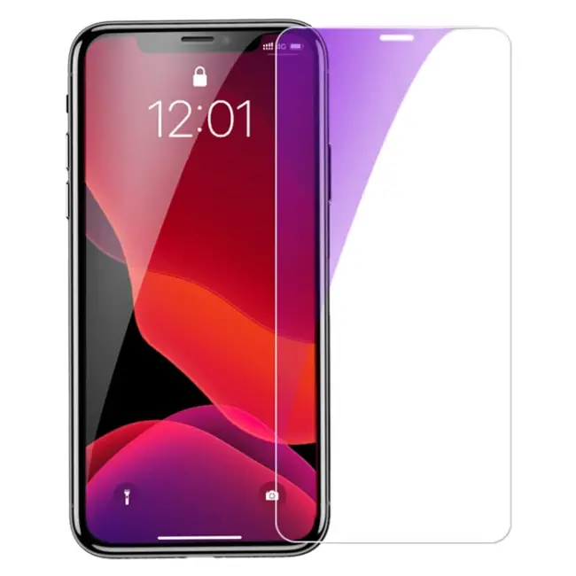 Baseus İPhone 11 Pro- X-XS 0.15mm Full Tempered AntiBlue Light Ekran Koruyucu 2 Adet Set-(5775)