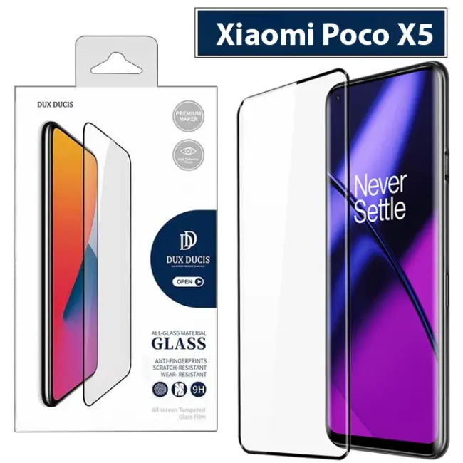 Dux Ducis Xiaomi Poco X5 Full Kaplama Tempered Cam Ekran Koruyucu-(5775)