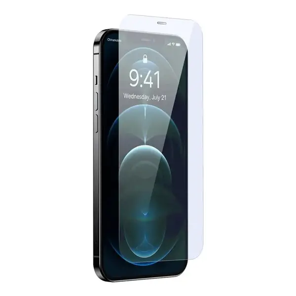 Baseus Crystal 0.3mm iPhone 12 Pro Max Tempered Ekran Koruyucu 2 Adet Set-(5775)