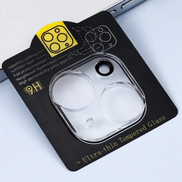 ALLY İPhone 14 -14 Plus 3D Full Tempered Glass Cam Kamera Koruyucu-(5775)